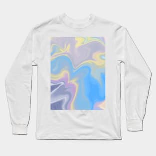 Abstract Watercolour pastel splash Long Sleeve T-Shirt